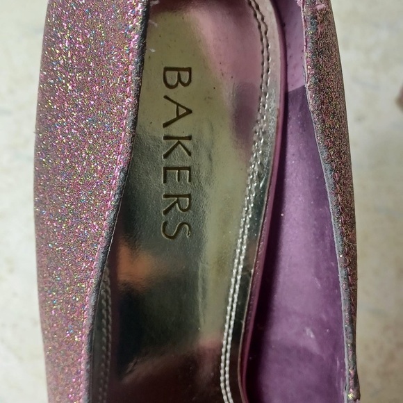 Bakers Glittery Pink Heels Size 10 M - Picture 7 of 10